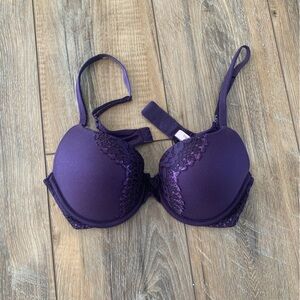Victoria's Secret Purple Lace Push-Up Bra